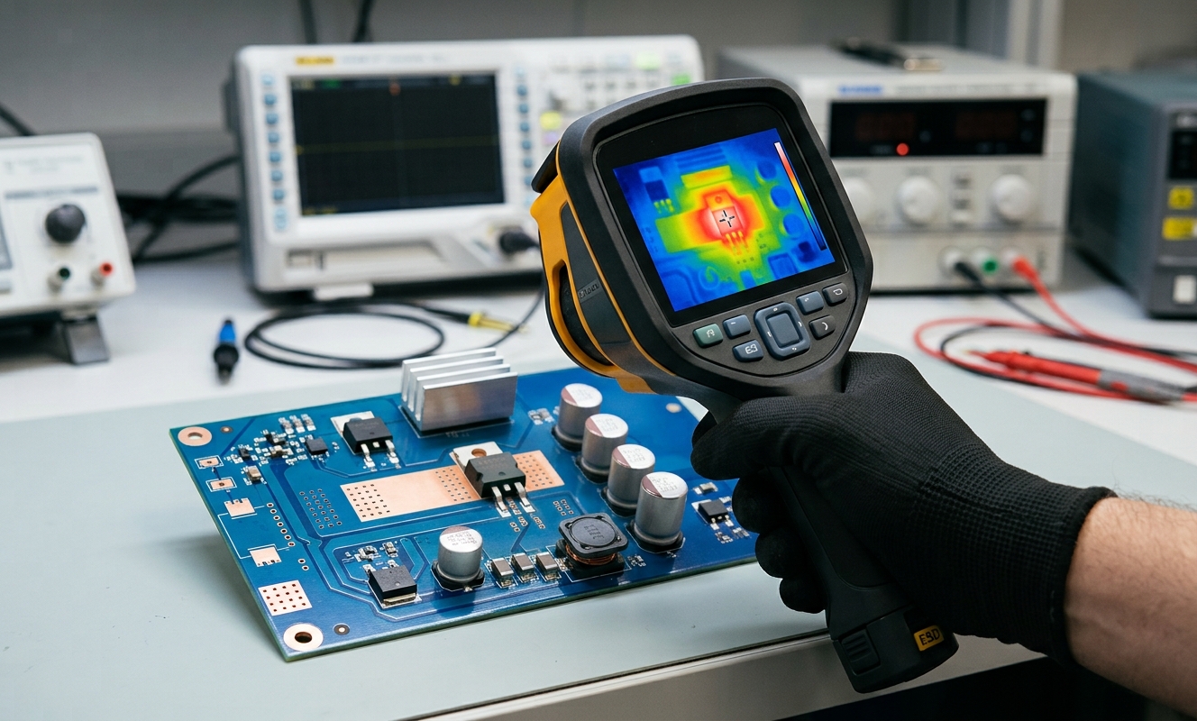 Fluke Thermal Imager for PCB Analysis: Hotspot Detection and Power Component Diagnostics